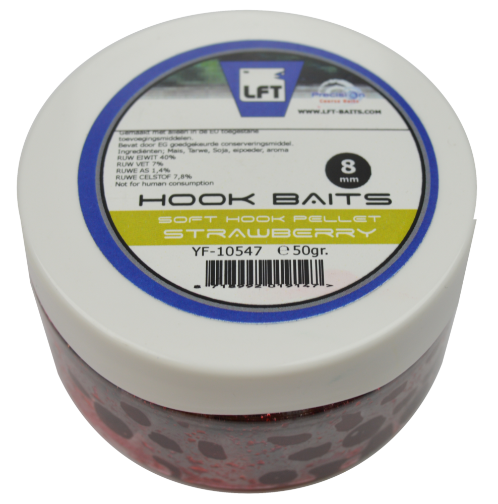 LFT Soft Hook Pellets 50gr 8mm Strawberry