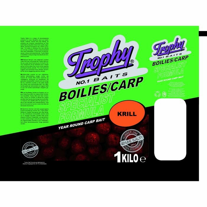Trophy Bait Boilies 1kg/20mm Krill