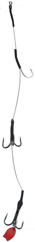 LFT Dead Bait Tackle Haak 1 Single + 2x 1/0 treble 10kg 35cm