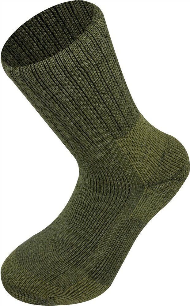 Highlander (Sokken) Norwegian Wool Kuit Olive-Green L (44-47)