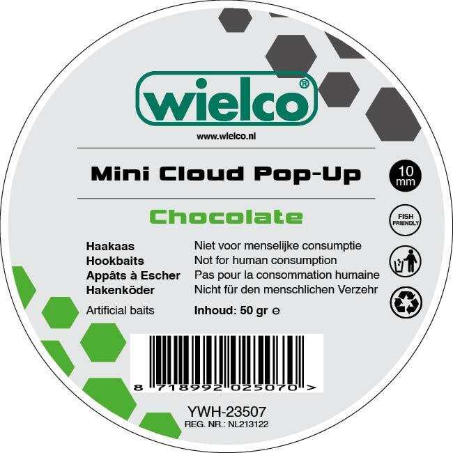 Wielco Mini Cloud Pop-Up Boilie 10mm. 50gr. Chocolate