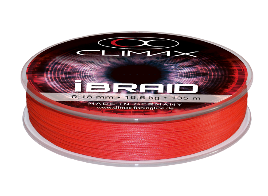 Climax IBraid 135m 6,8kg 0,10mm Fluo Red