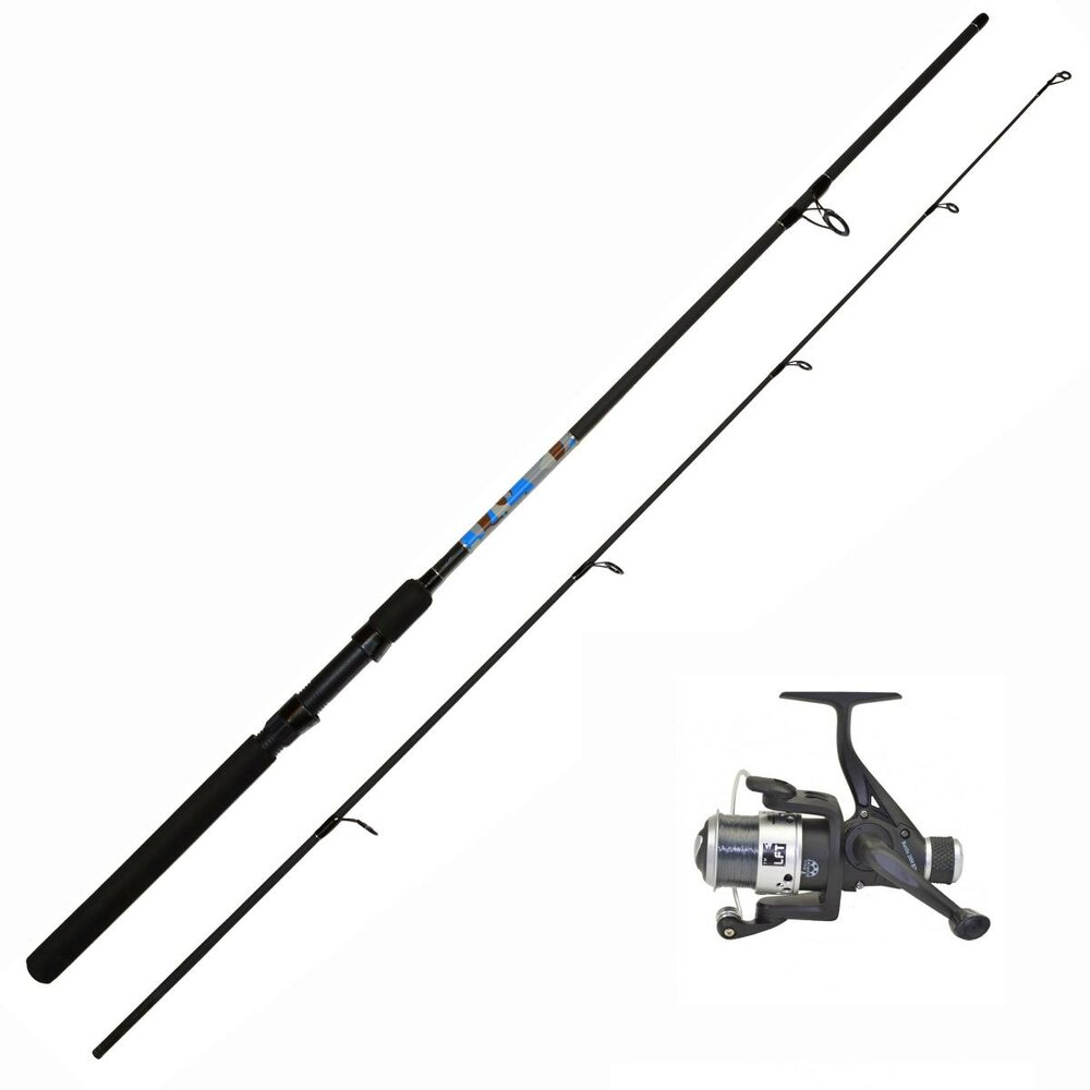 LFT hengelset Battle Spin &quot;blue Camou&quot; 210cm 15-30 gram  + molen Battle-2000RD