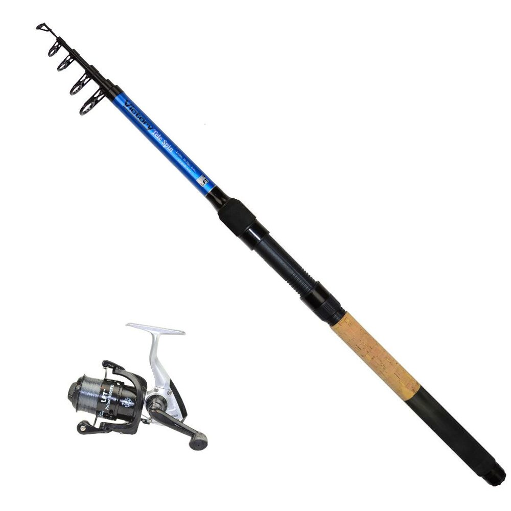 LFT hengelset Combo LFT Victory Tele 210 5-25gr + Prime-1000FD molen 1bb