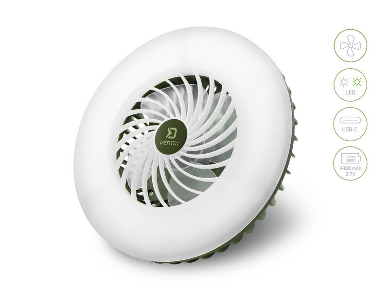 Delphin Ventix Fan with Light &ndash; Ventilator, lamp en powerbank in &eacute;&eacute;n