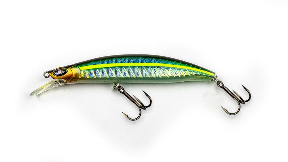 LFT Big Evil Flank Minnow 12cm. 20,5gr. Floating / Blue Silver Line (0&gt;2,5mtr.) drijvend kunstaas