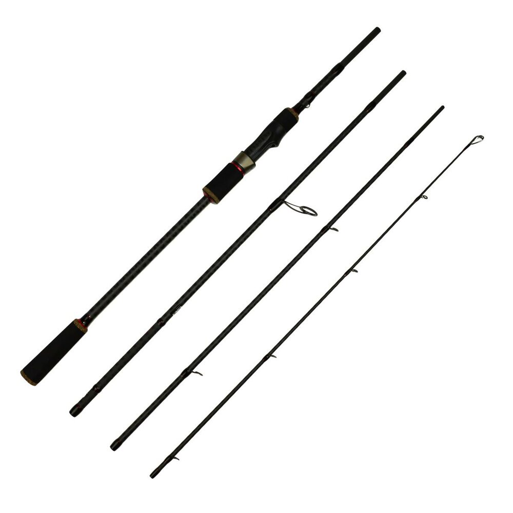 LFT Tec-Craft Travel Spin 240 &ndash; 4-delige reishengel voor roofvis op snoek en snoekbaars