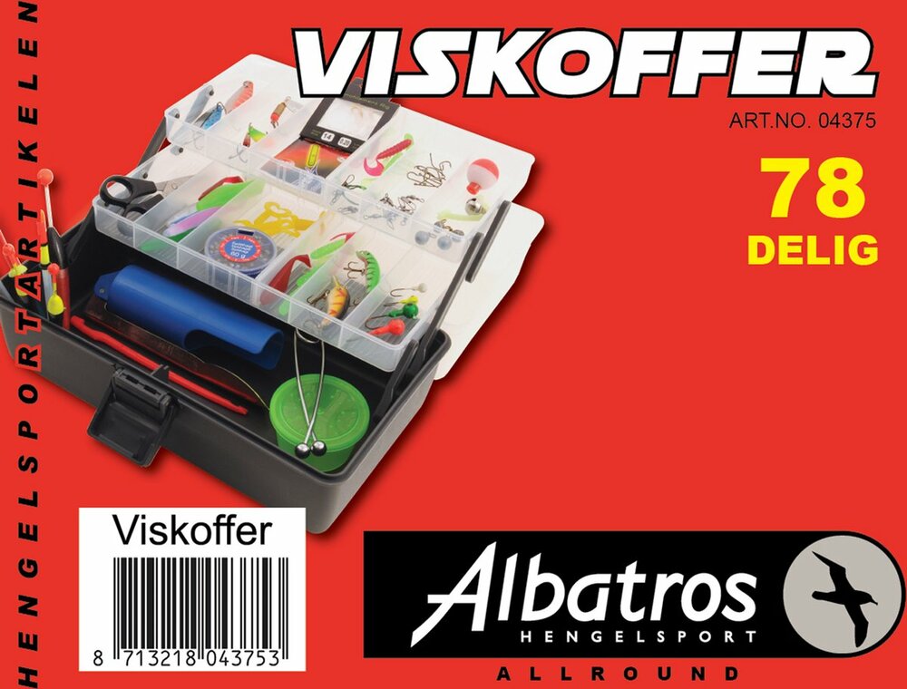 Albatros Viskoffer gevuld 78 delig