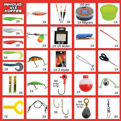 Albatros Viskoffer gevuld 78 delig