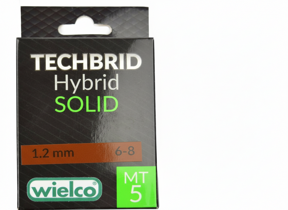 Wielco Hybrid Solid Elastiek 5mtr. 1,2mm. (Orange)