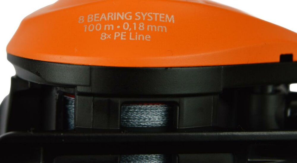 LFT Thunder Storm Baitcast LH Fire Orange (Braid 18/100 Grey)