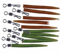 LFT Rig End Set / Swivel + Snap 10pcs. (brown + olive)