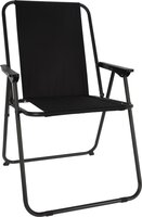Camp Life Compact Stoel (inklapbaar) 57x48426cm (Black) / visstoel / camping stoel