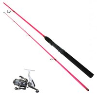 LFT hengelset Fishing Gear Spin 165 cm Pink Combo Set + prime molen 1bb