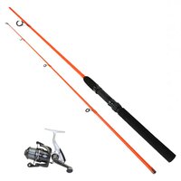 LFT hengelset Fishing Gear Spin 165 cm Orange Combo Set + prime molen 1bb