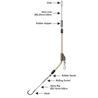 Wielco Ready Feeder Boom Rig 1pcs. 100cm 14 to 16/100