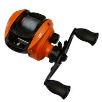 LFT Thunder Storm Baitcast LH Fire Orange (Braid 18/100 Grey)