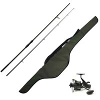 LFT karper hengelset Limit Stalker 10ft. 2,75 lbs  + molen Limit Black 3000FD (+Single Sleeve) 