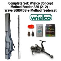 Complete Set Wielco Concept Method 330 + Wave 3000FDS | Method feeder set