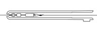 Cresta inside tube hook length connection swivel free running (5 st)