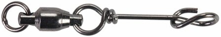 Mustad Fastach clip,ball bearig swivel Size 0.0 (8x)