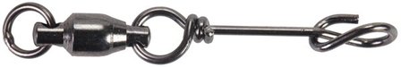 Mustad Fastach clip,ball bearing swivel Size 3.4 (7x)