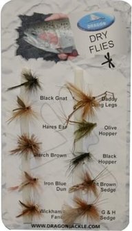 Dragon Std Fly Selection- Dry Flies (10)