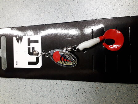 LFT Twisttail Spinner (2) Gold Red