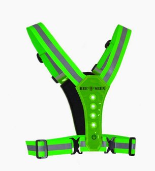 Bee Seen Led Harness USB Green