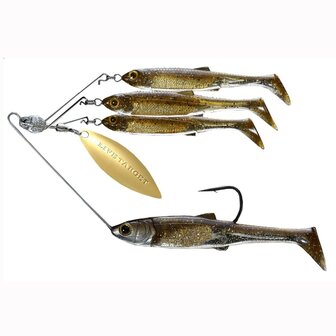 Live Target Baitball Spinner Rig Sinking MS 14gr Amber/Gold