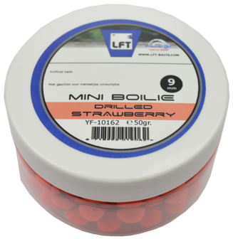 LFT Drilled Mini Bolie 50gr 9mm Strawberry