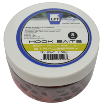 LFT Soft Hook Pellets 50gr 8mm Strawberry