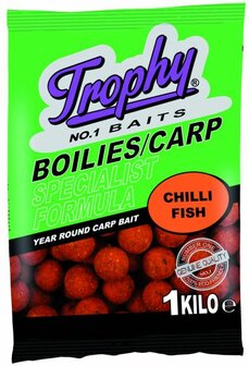 Trophy Boilies 1kg/15mm Chilly Fish