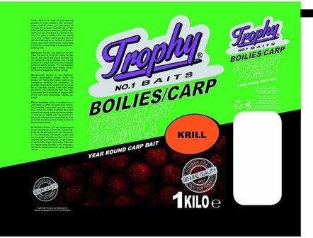 Trophy Boilies 1kg/15mm Krill