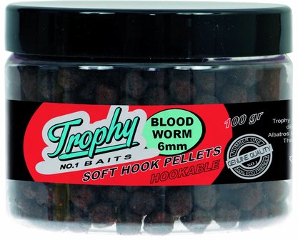 Trophy Bait Soft Hook Pellets Bloodworm 100gr