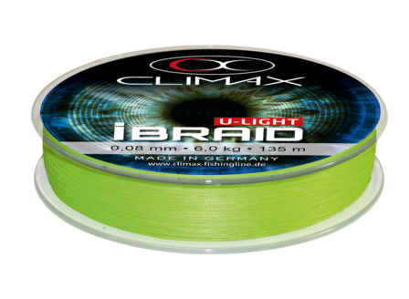 Climax IBraid U-Light 135m 3kg 0,04mm Fluo Chartreuse