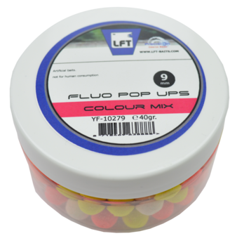 LFT Fluo Pop Ups 9mm 40gr Colour Mix