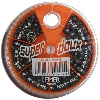 Lemer Lood 90gr 6-vaks Grof/Gros Truite (oranje)