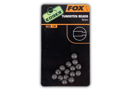 fox - edges tungsten beads 5mm cac489