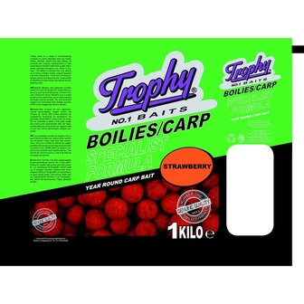 Trophy Bait Boilies 1kg/20mm Strawberry