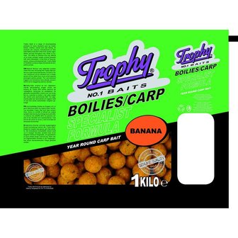 Trophy Bait Boilies 1kg/20mm Banana