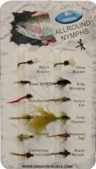 Dragon Std Fly Selection- Allround Nymphs (10)