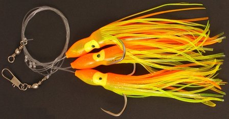 LFT Octopus Paternoster 3x7/0 orange/yellow