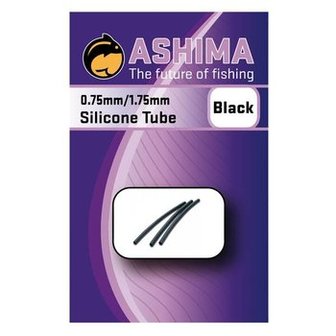 Ashima Black Silicone Tube 0,75mm (15x)