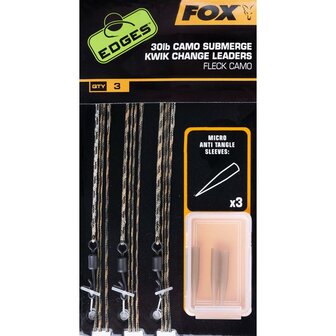 Fox Submerge Kwik Change Leaders 30Lb 75cm