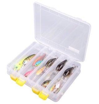 spro - hardbaitbox transparant  Medium 20x15,5.x4,5cm 6515-1900,