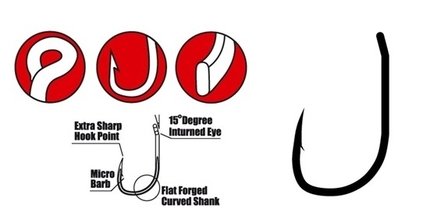 gamakatsu - haak specialist r met oog size 8