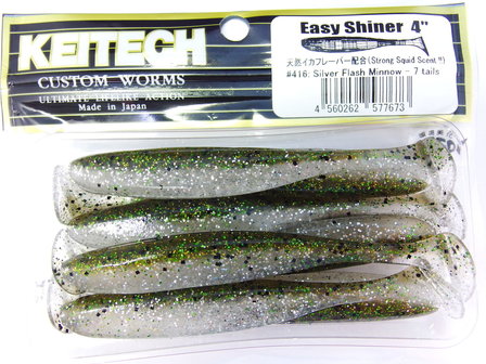 Keitech Easy Shiner 4&quot; Silver Flash Minnow