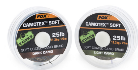 fox - edges camotex soft 20 m 15 lb 6.8kg dark camo
