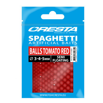 Cresta Spagetti Balls Tomato Red 3-4-5mm